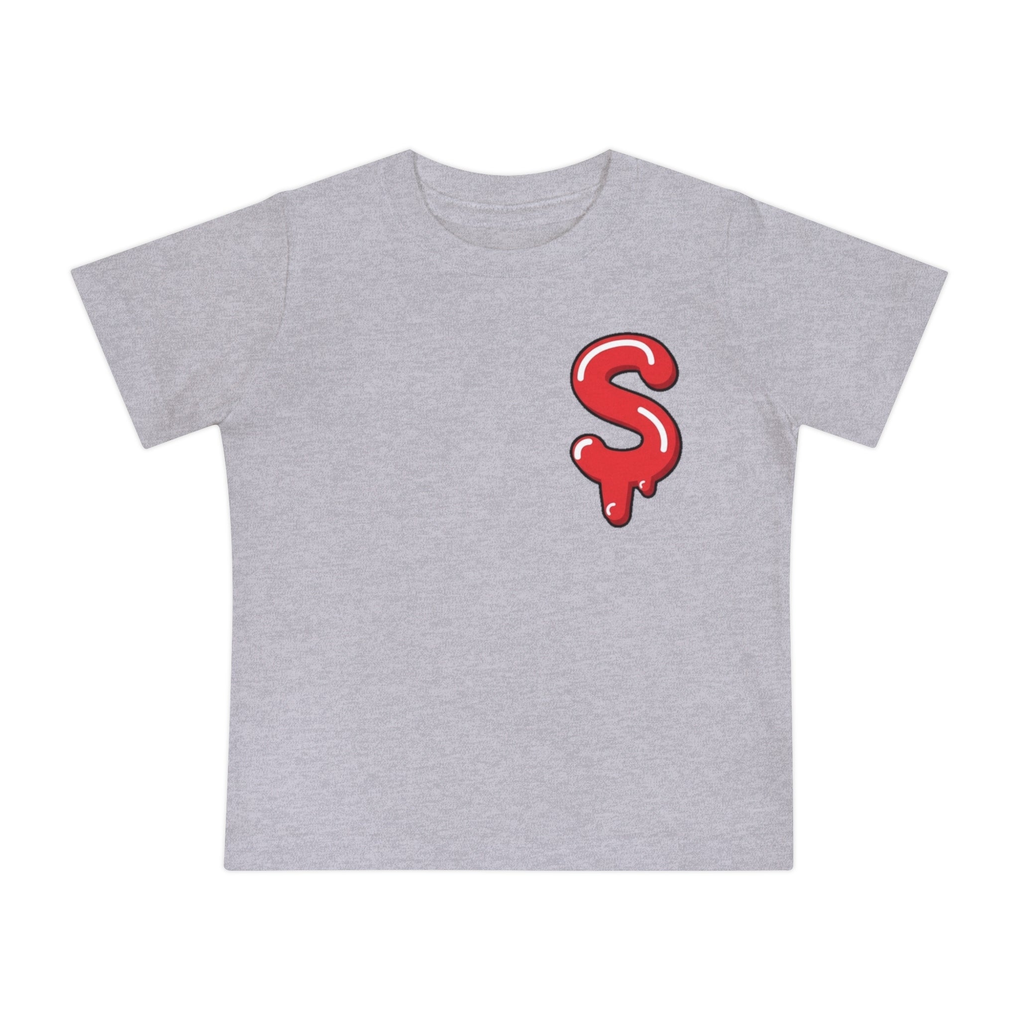 The Slime Shop Baby Tee — Royal Blue / Red Slime Sircle