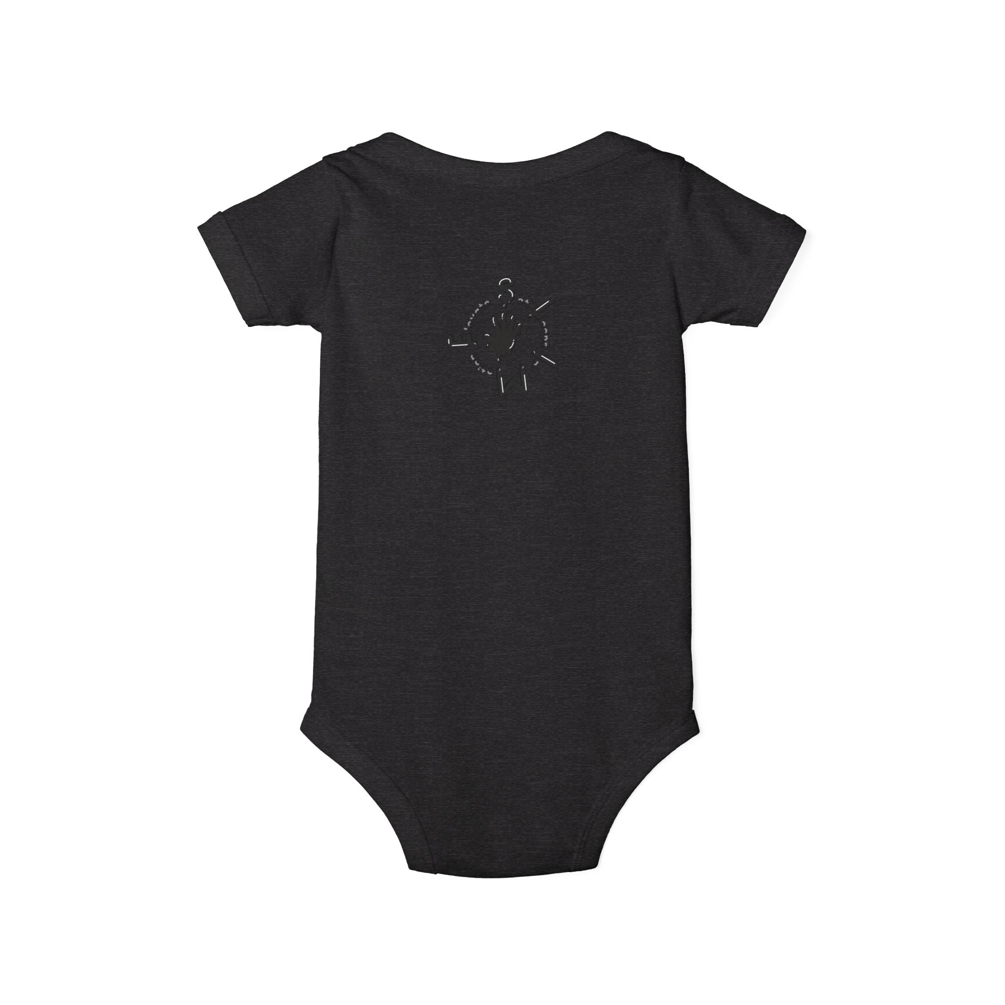 The Slime Shop Infant Jersey One Piece — Heather Grey / Black Slime Sircle