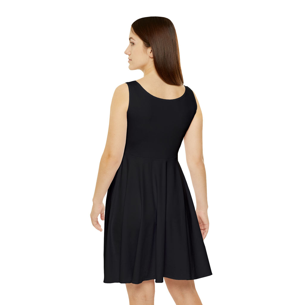 The Slime Shop Women's Skater Dress — Black / Green Slimeman Gzzz