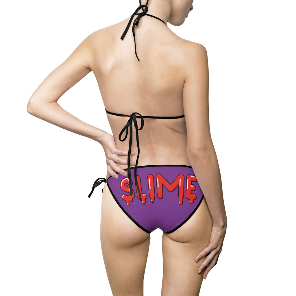 Women's Purple/Red SlimemanGzzz Bikini Swimsuit