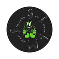 The Slime Shop Round Rug — Slimeman & Ring (Black) II
