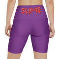 Women's Purple/Red Slime In 5 Workout Shorts