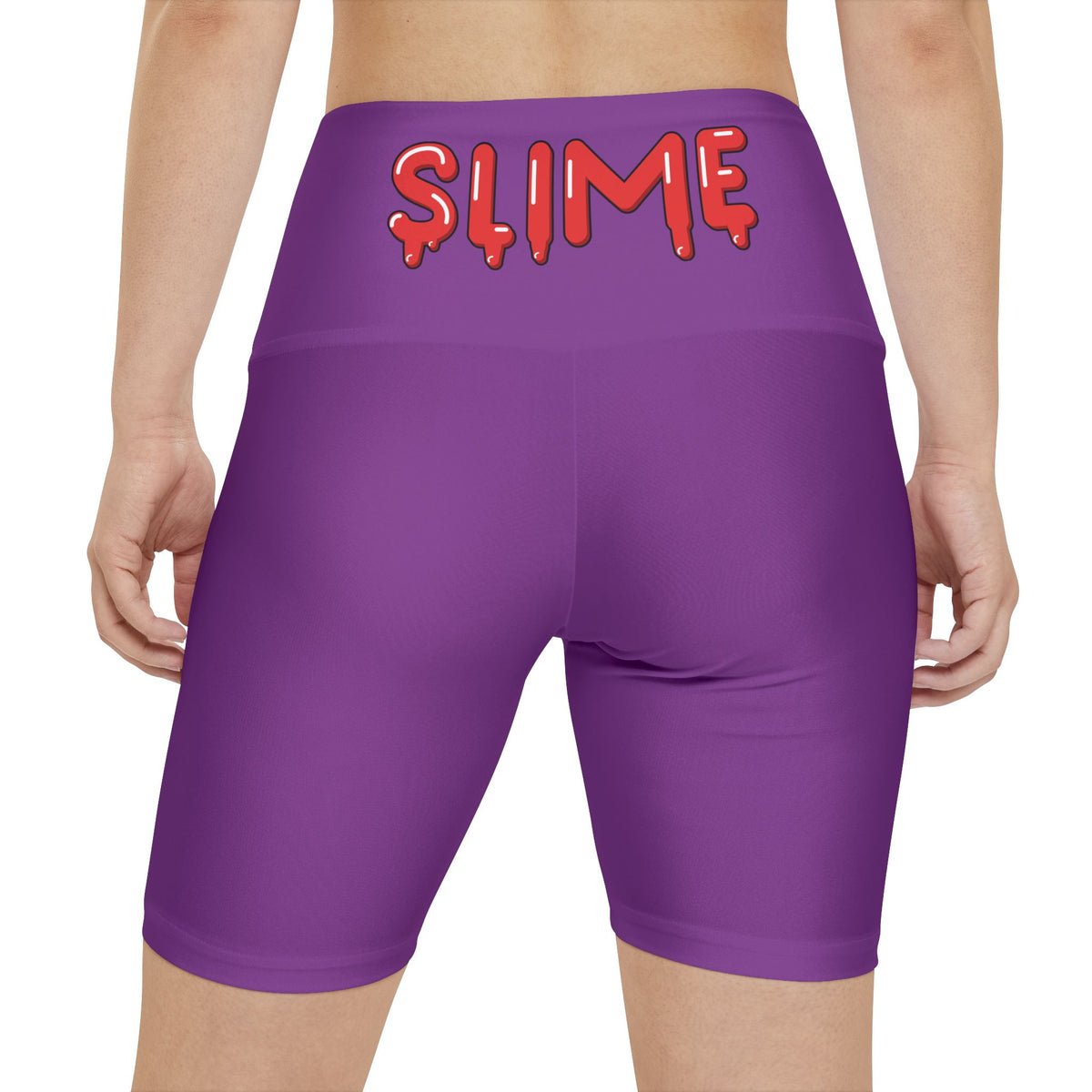 Women's Purple/Red Slime In 5 Workout Shorts