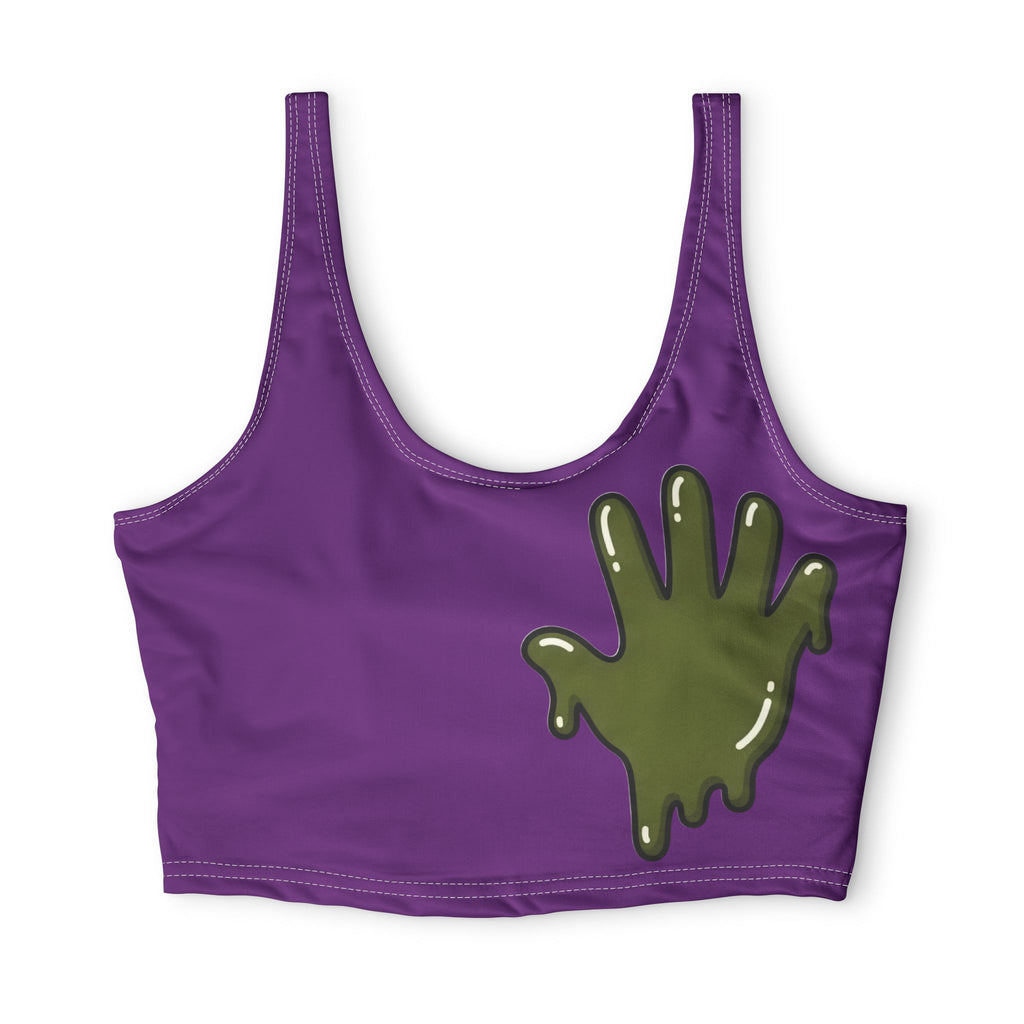 Polyester Purple/AS Slime In 5 Sports Bra