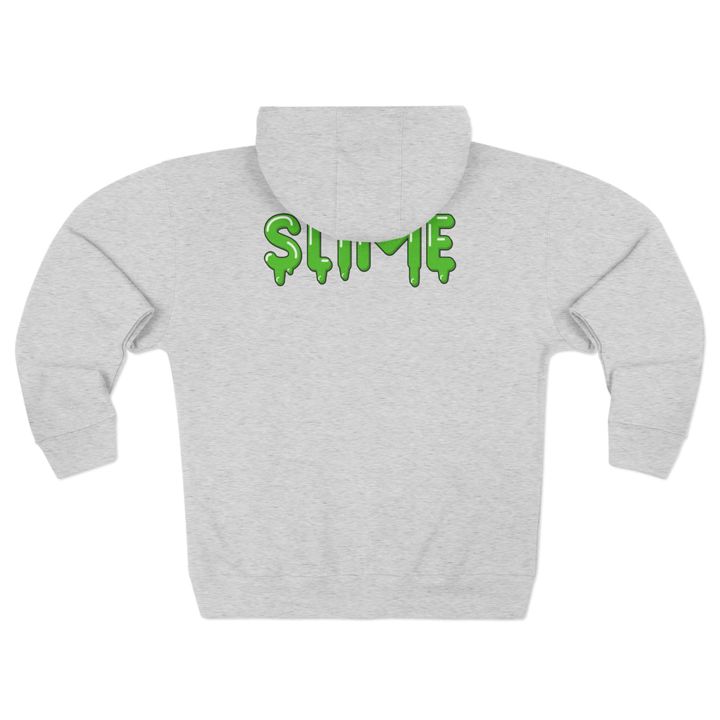 The Slime Shop Zip Hoodie — Heather / Green Slime In 5