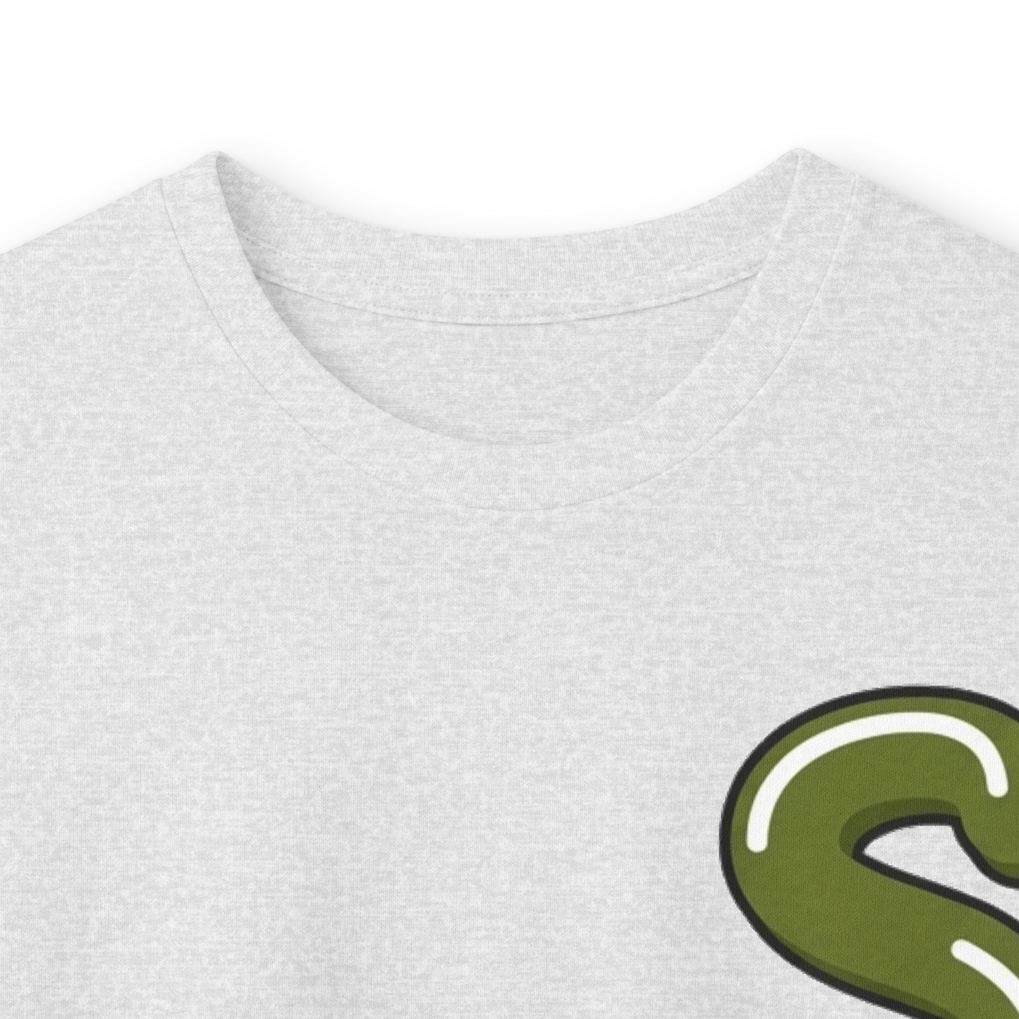 The Slime Shop Ultra Cotton Long-Sleeve Tee — Dark Heather / Olive Slime Sircle
