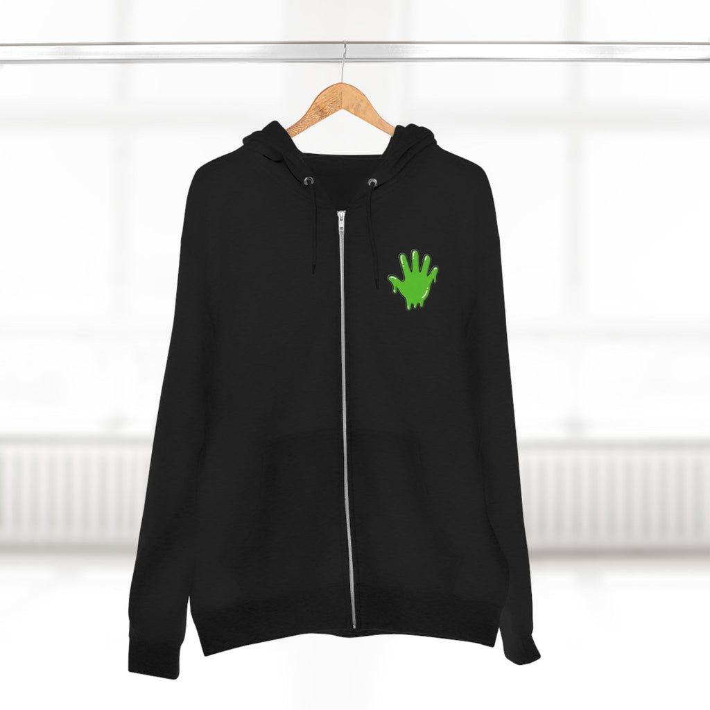 The Slime Shop Zip Hoodie — Heather / Green Slime In 5
