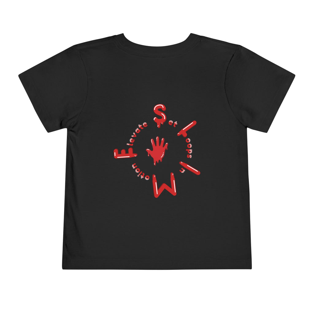 The Slime Shop Toddler Tee — Royal Blue / Red Slime Sircle