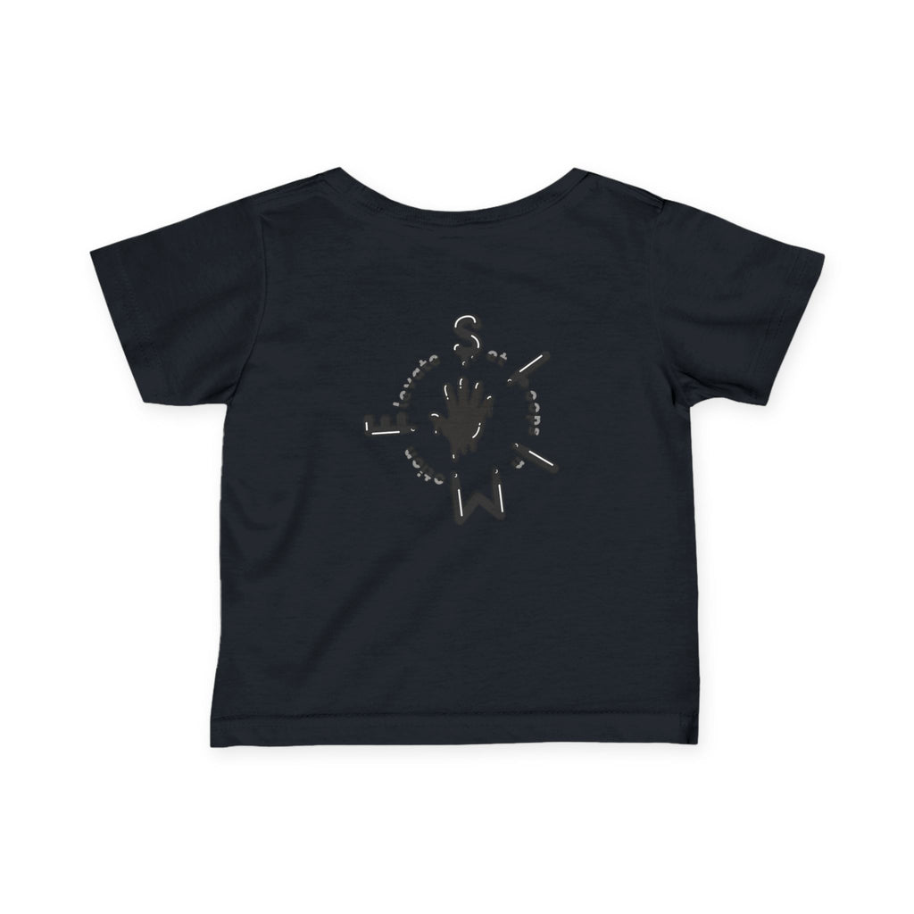 The Slime Shop Infant Fine Jersey Tee — Charcoal / Black Slime Sircle