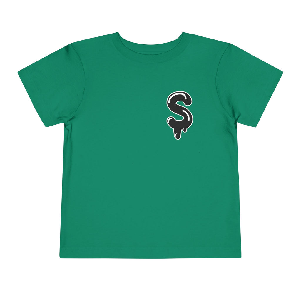 Toddler Black/Slime Short Sleeve Tee
