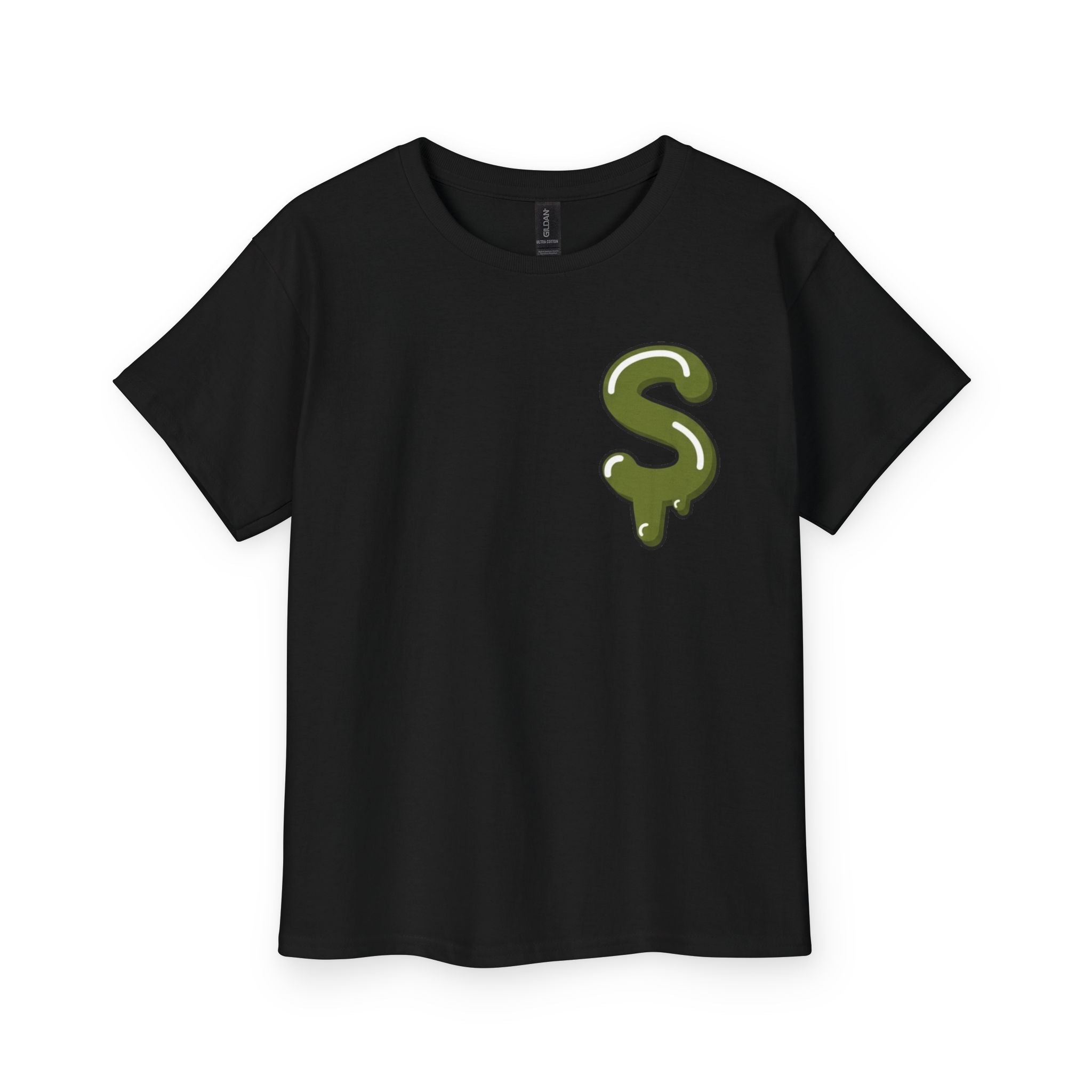 The Slime Shop Youth Tee — Navy / Army Green Slime Sircle