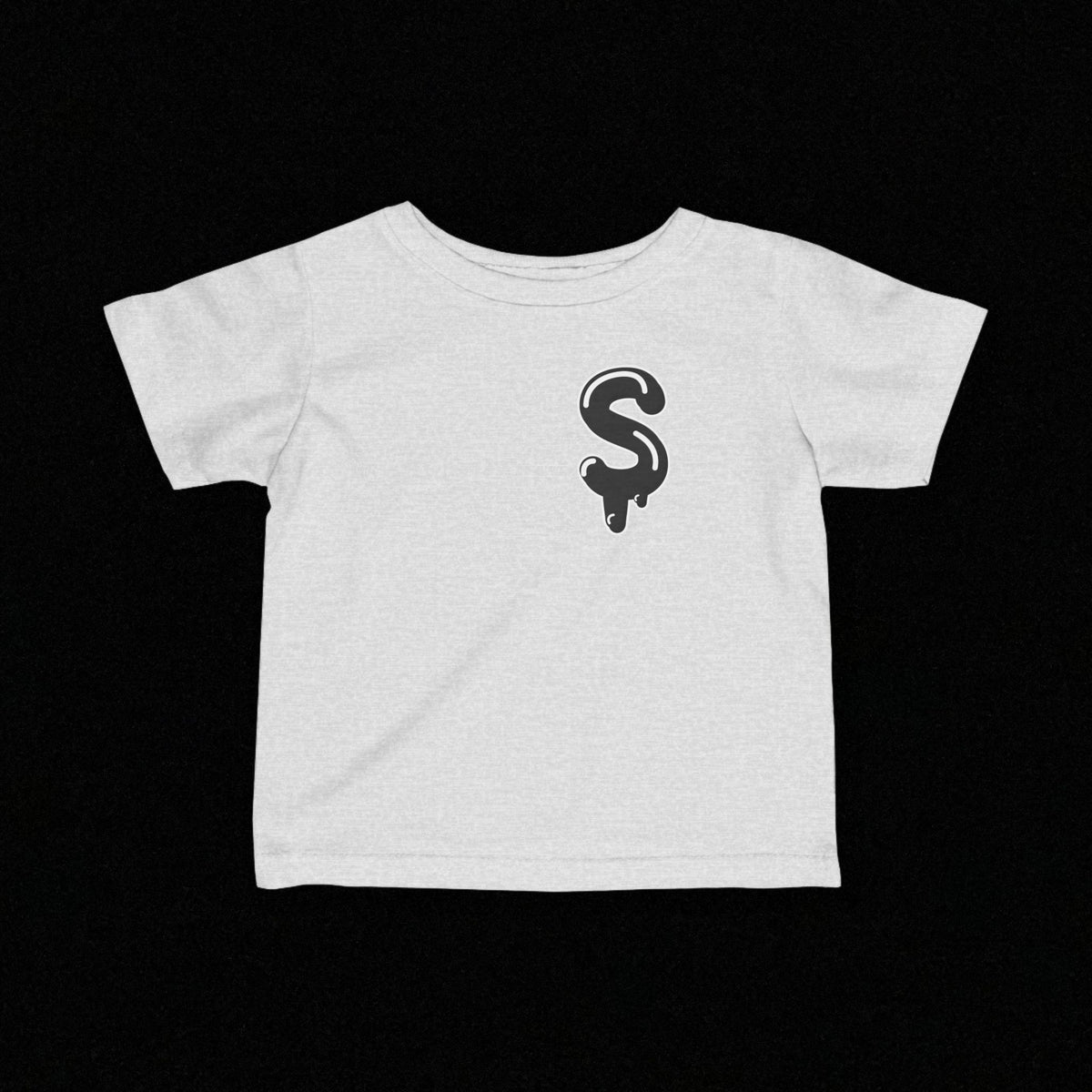 Infant Black/Slime Fine Jersey Tee