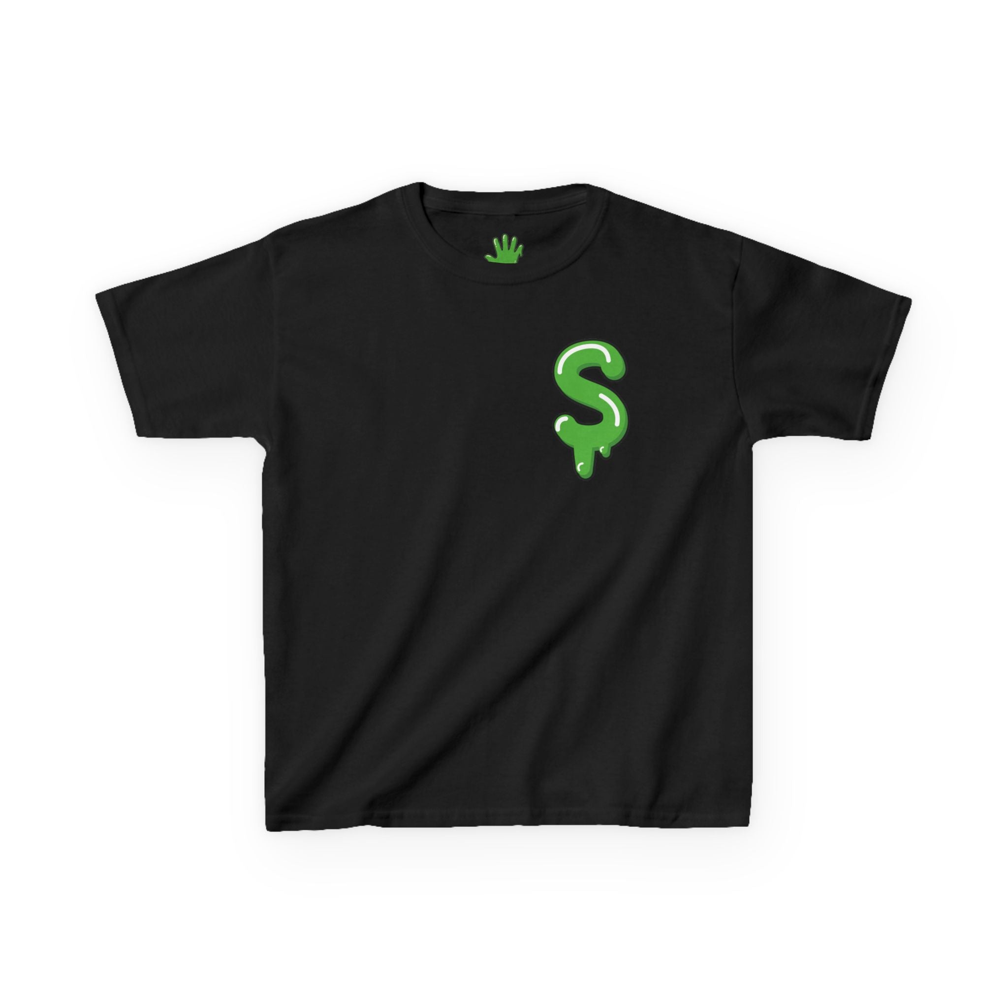 The Slime Shop Kids Tee — Royal Blue / Green Slime Sircle