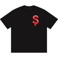 The Slime Shop Men's Box Tee — White / Red Slime-$