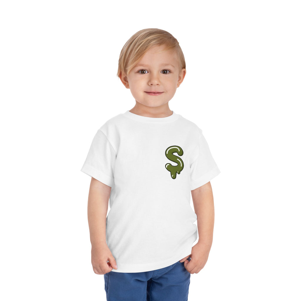 The Slime Shop Toddler Tee — Charcoal / Army Green Slime Sircle