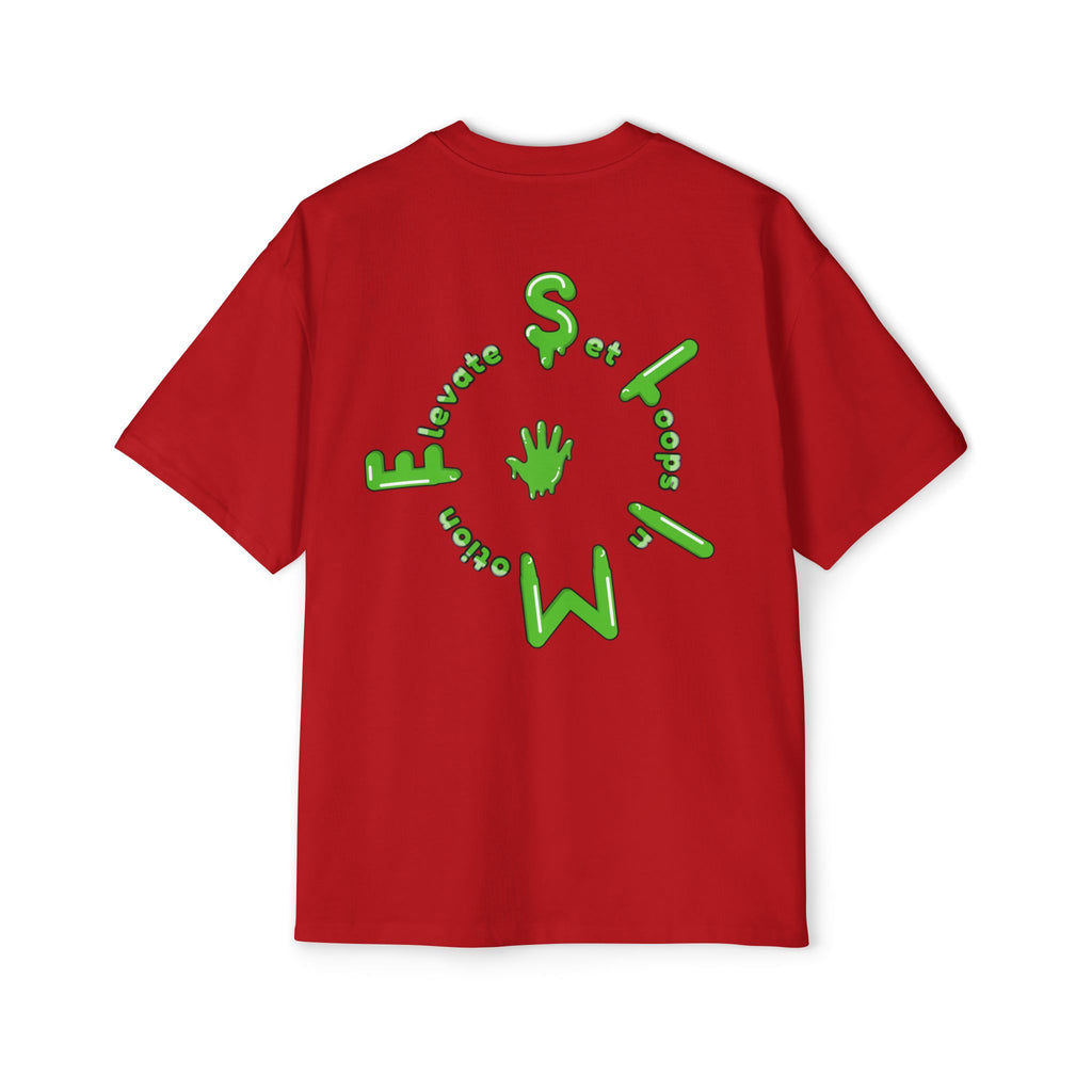 The Slime Shop Heavy Oversized Tee — Black / Green Slime Sircle