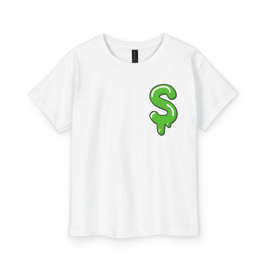 The Slime Shop Youth Tee — Navy / Green Slime Sircle