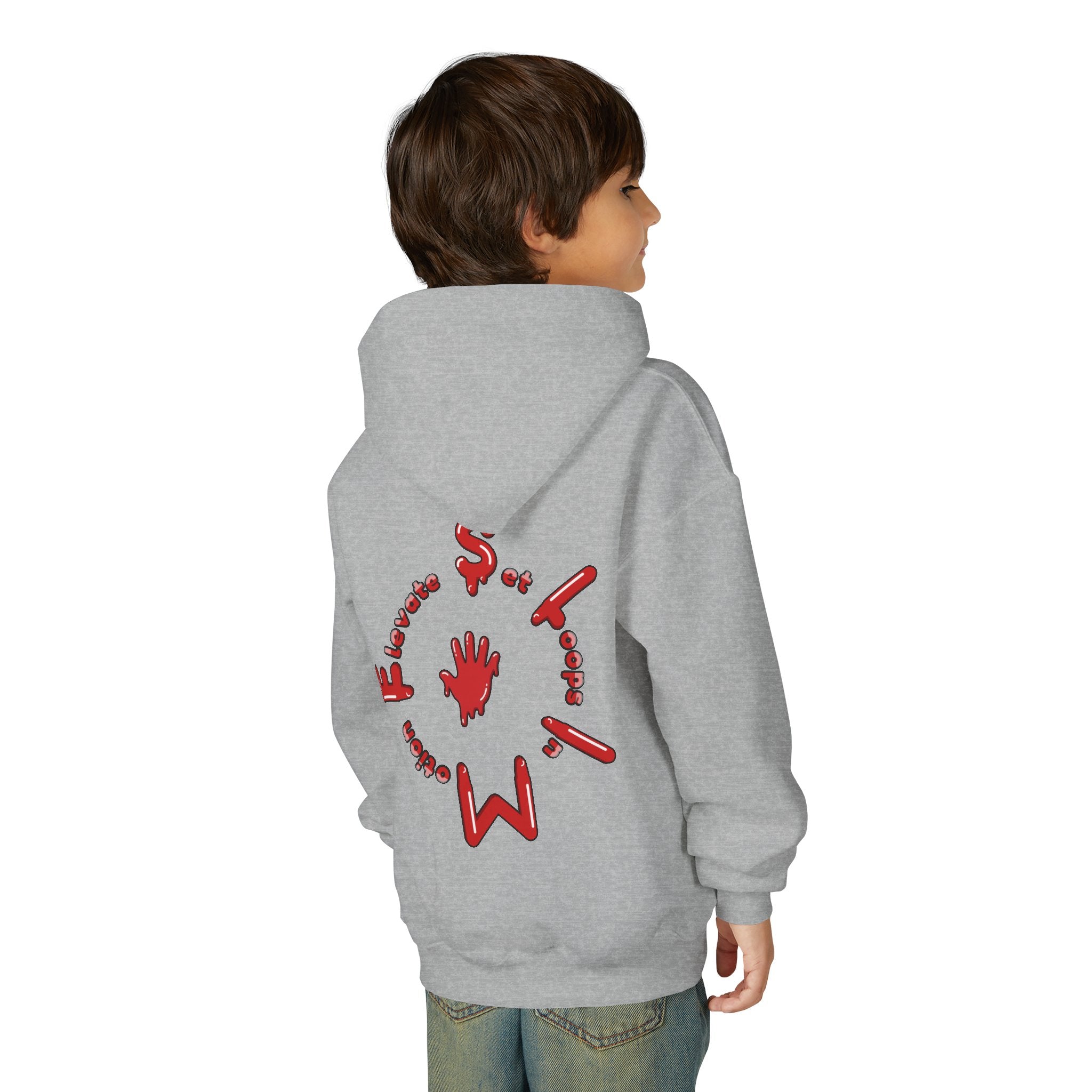 The Slime Shop Youth Hoodie — Green / Red Slime $