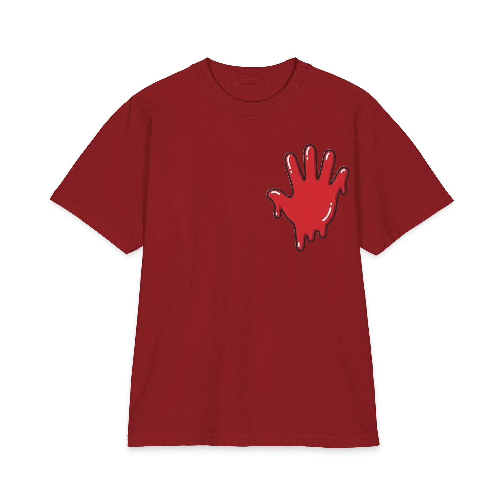 The Slime Shop Max Heavyweight Tee — White / Red Slime In 5