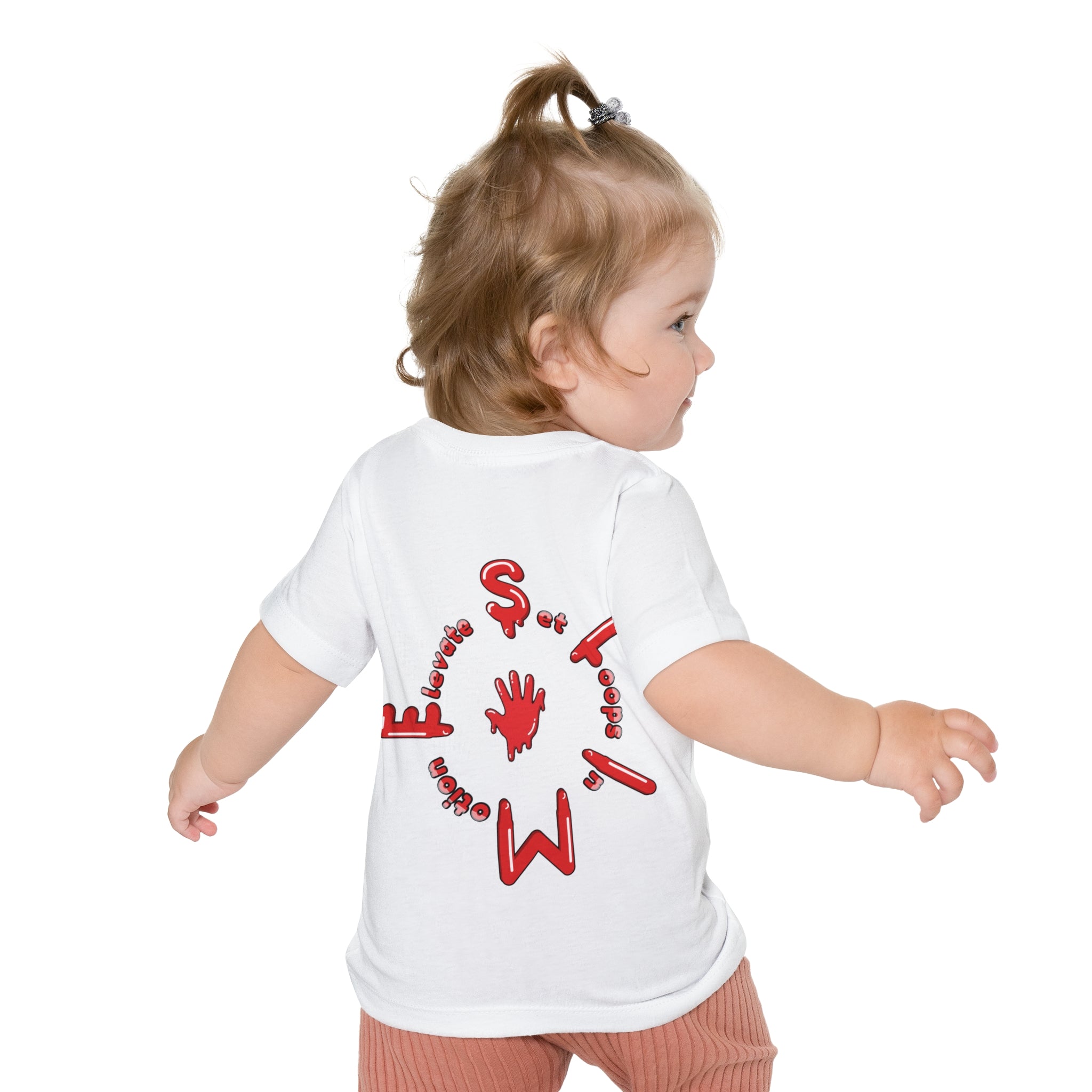 The Slime Shop Baby Tee — Royal Blue / Red Slime Sircle