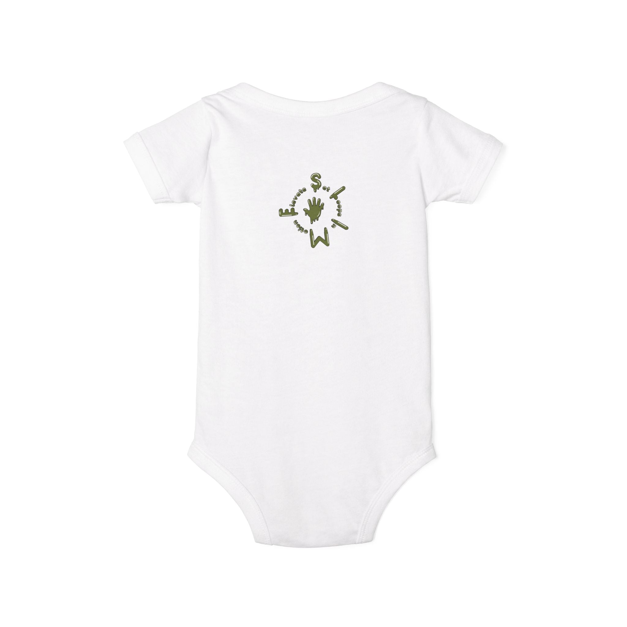 The Slime Shop Infant Jersey One Piece — Royal Blue / Military Green Slime Sircle