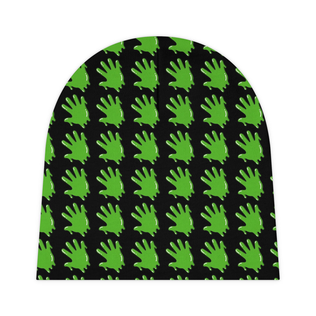 The Slime Shop Baby Beanie — Black / Green Slime In 5