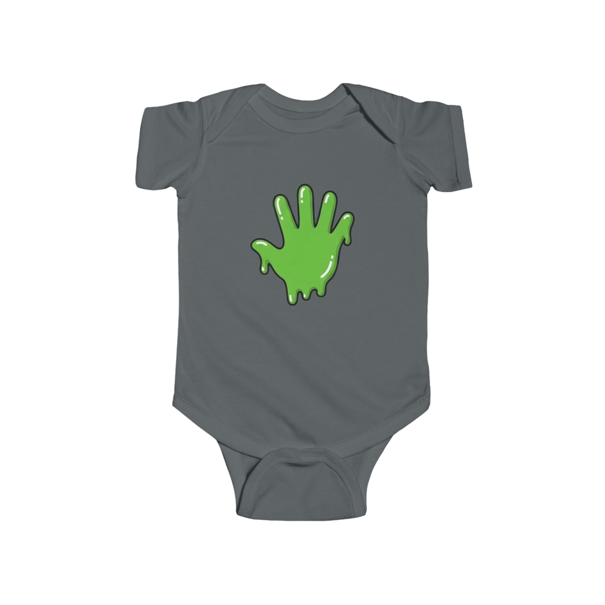 The Slime Shop Infant Fine Jersey Bodysuit — Royal Blue / Green Slime In 5