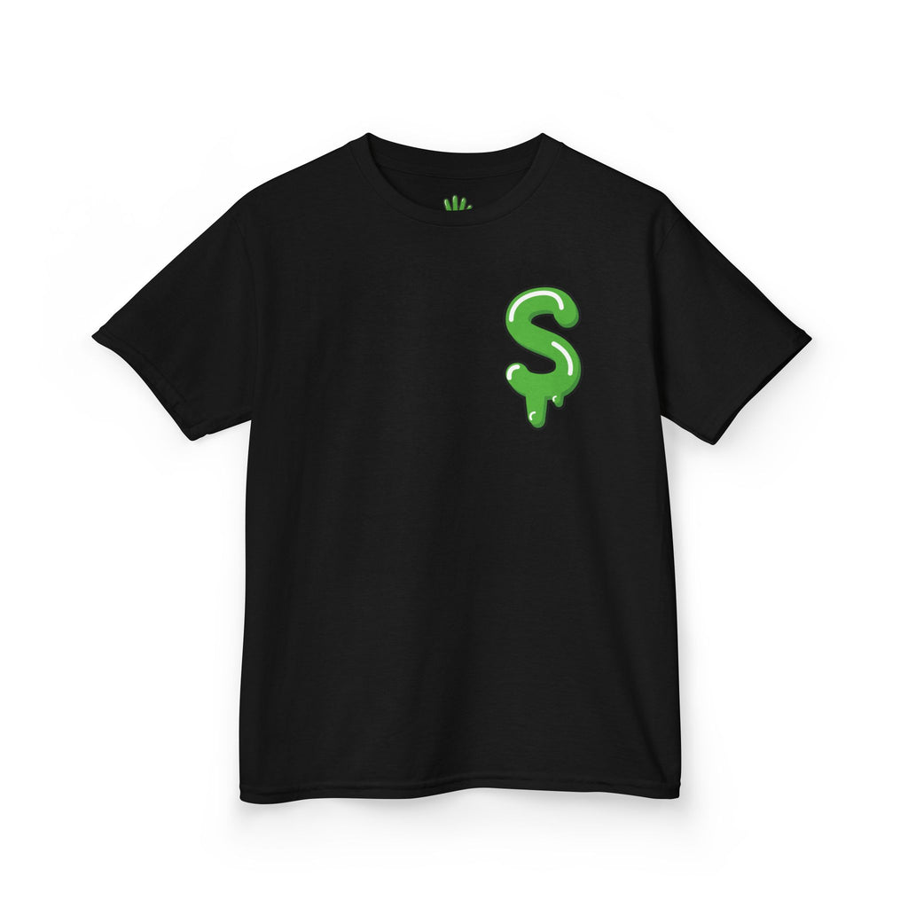 The Slime Shop Kids Tee — Royal Blue / Green Slime Sircle