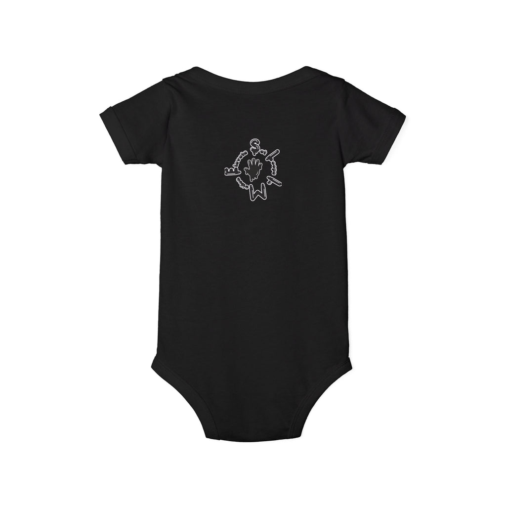 Infant Black/Slime Jersey One Piece