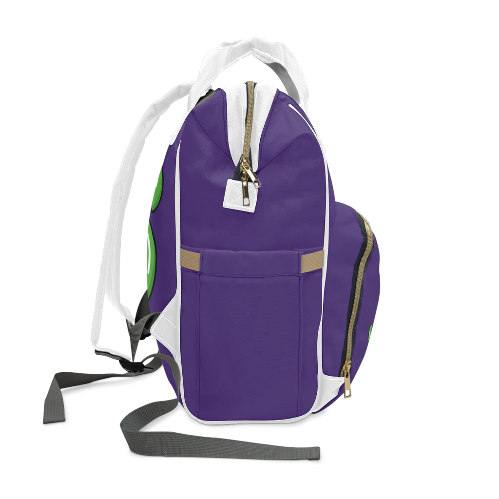 Purple/SG Slime Diaper Bag