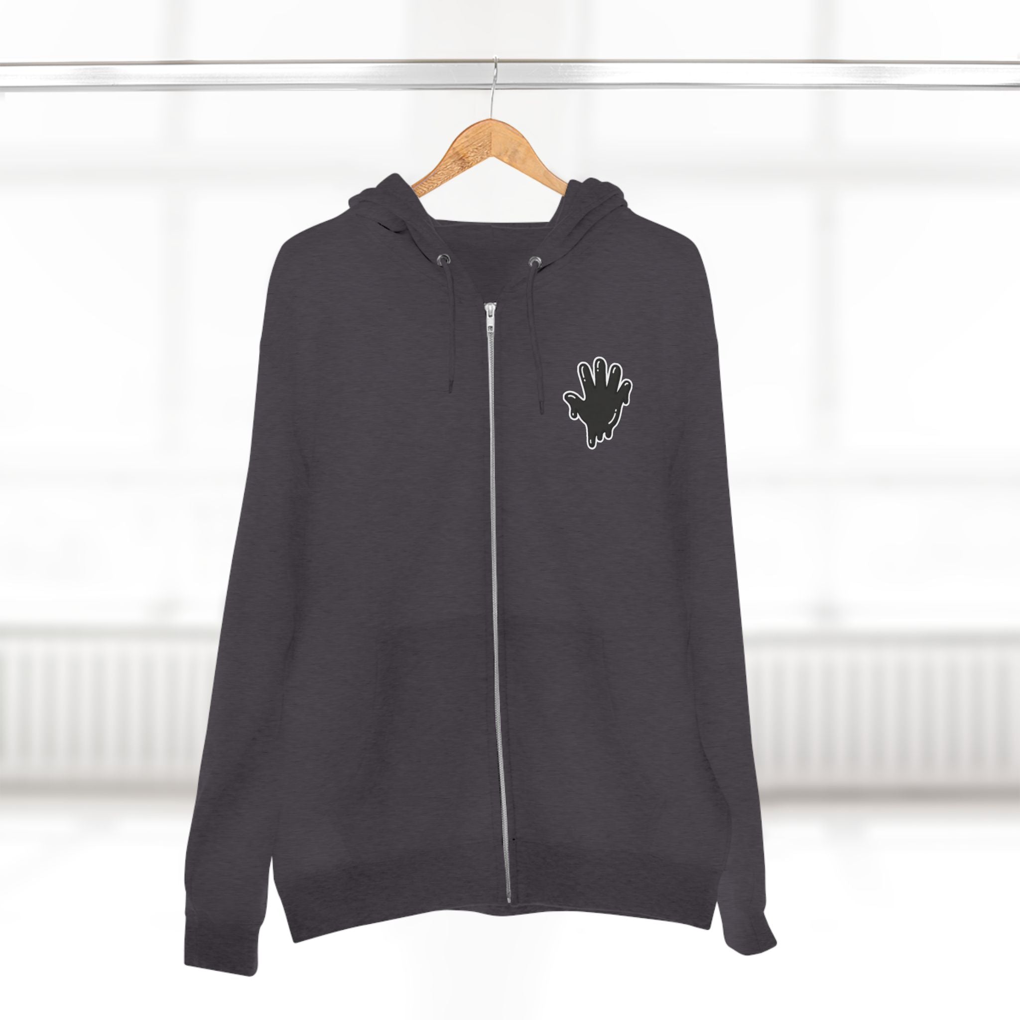 The Slime Shop Zip Hoodie — Heather / Black Slime In 5