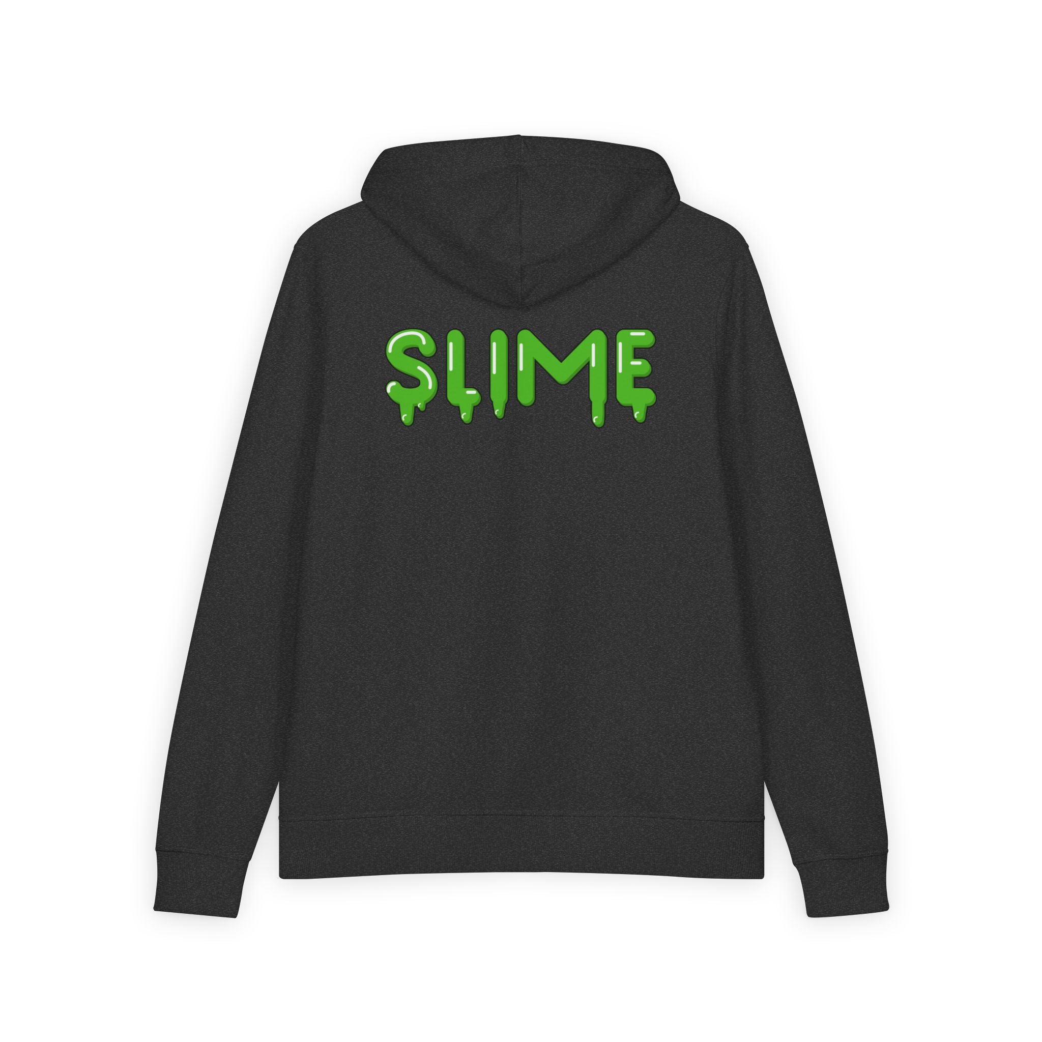 The Slime Shop Full-Zip Hoodie — Black / Green Slime In 5