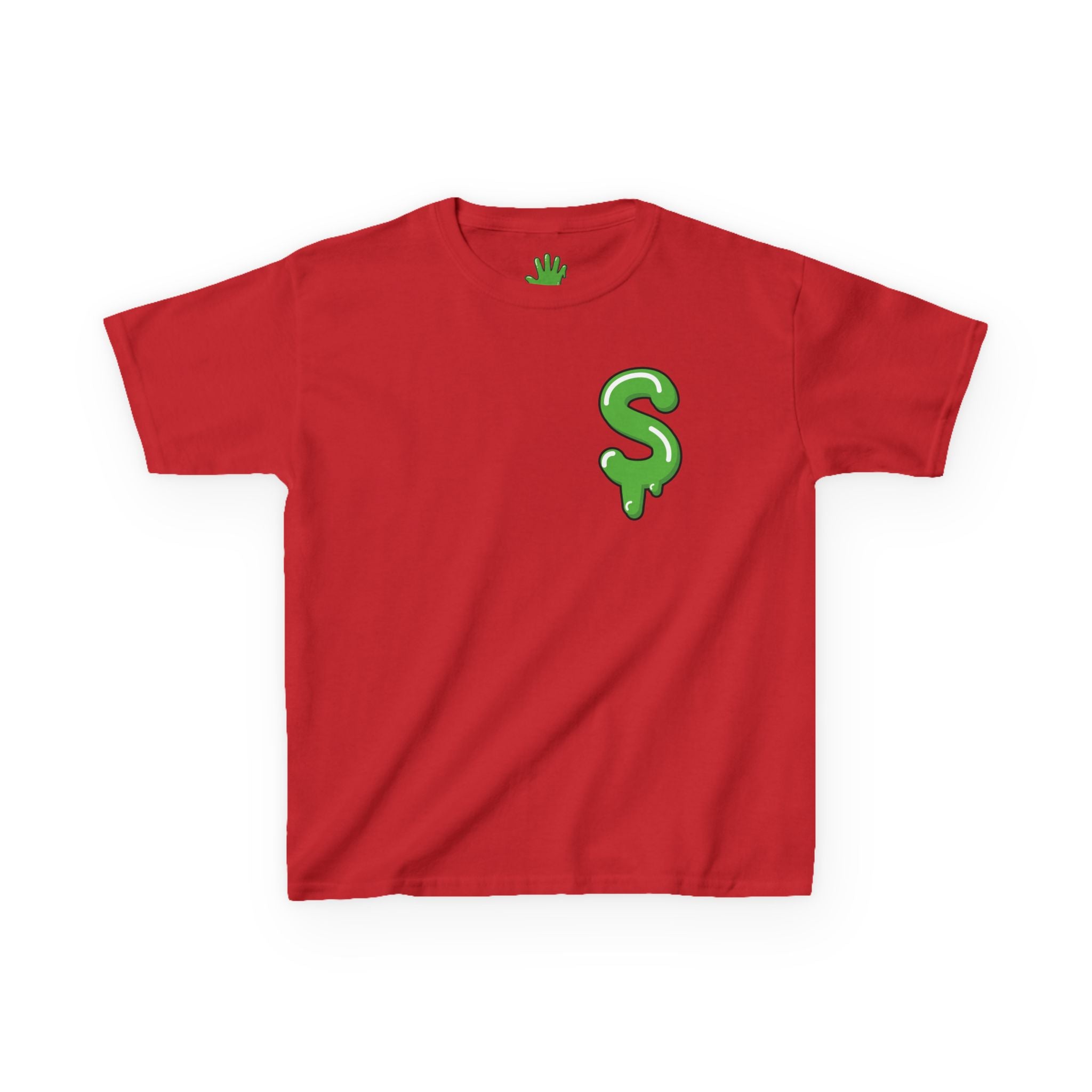 The Slime Shop Kids Tee — Royal Blue / Green Slime Sircle