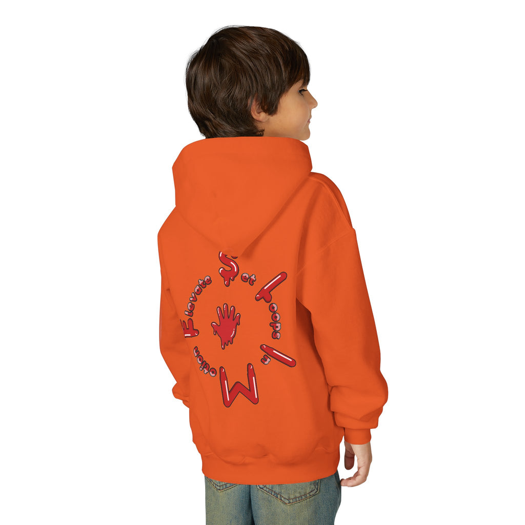The Slime Shop Youth Hoodie — Green / Red Slime $