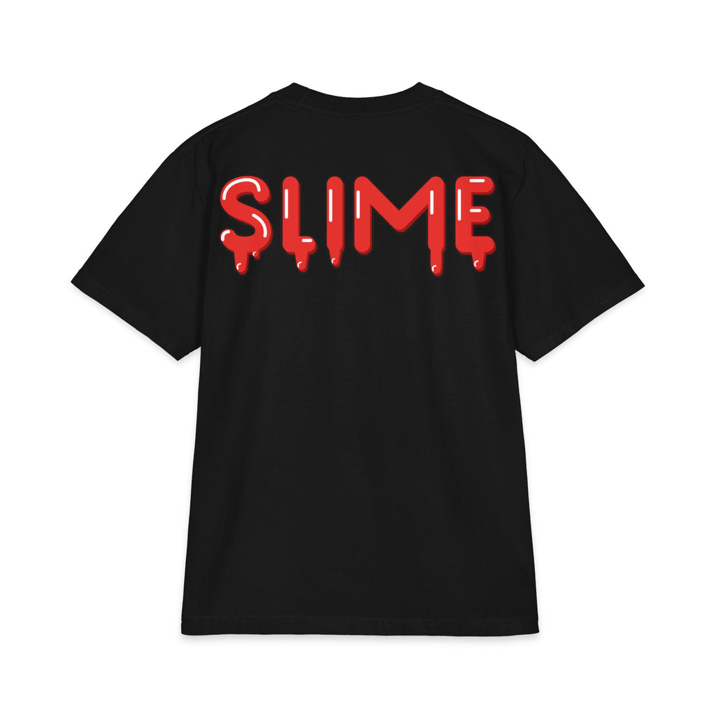 The Slime Shop Max Heavyweight Tee — White / Red Slime $