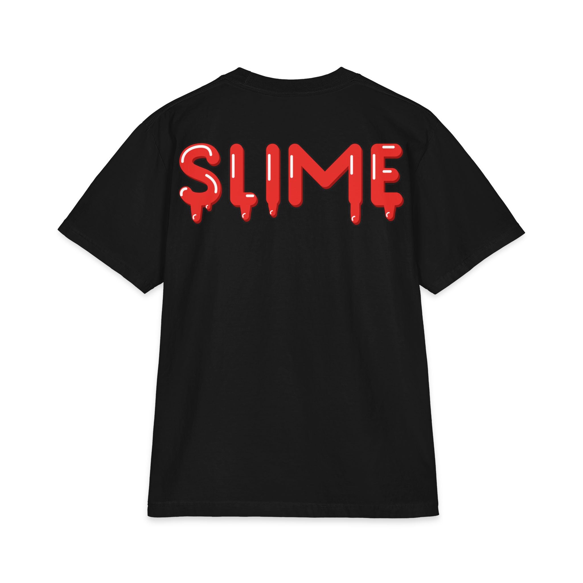 The Slime Shop Max Heavyweight Tee — White / Red Slime $