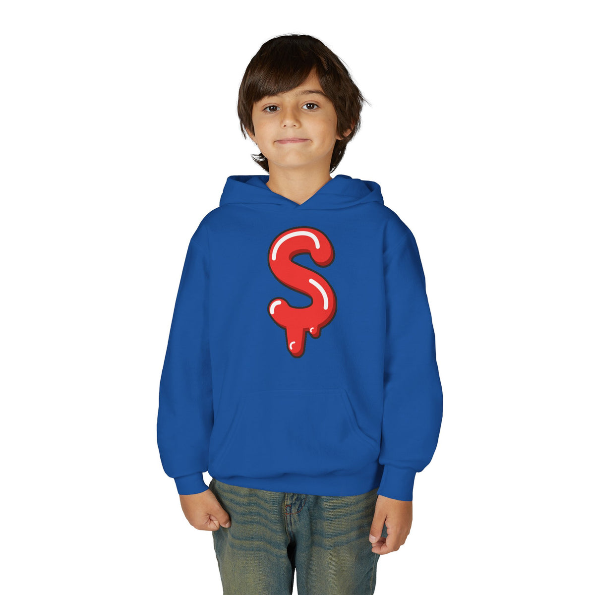 Red Slime Sircle Youth Heavy Blend Hooded Sweatshirt