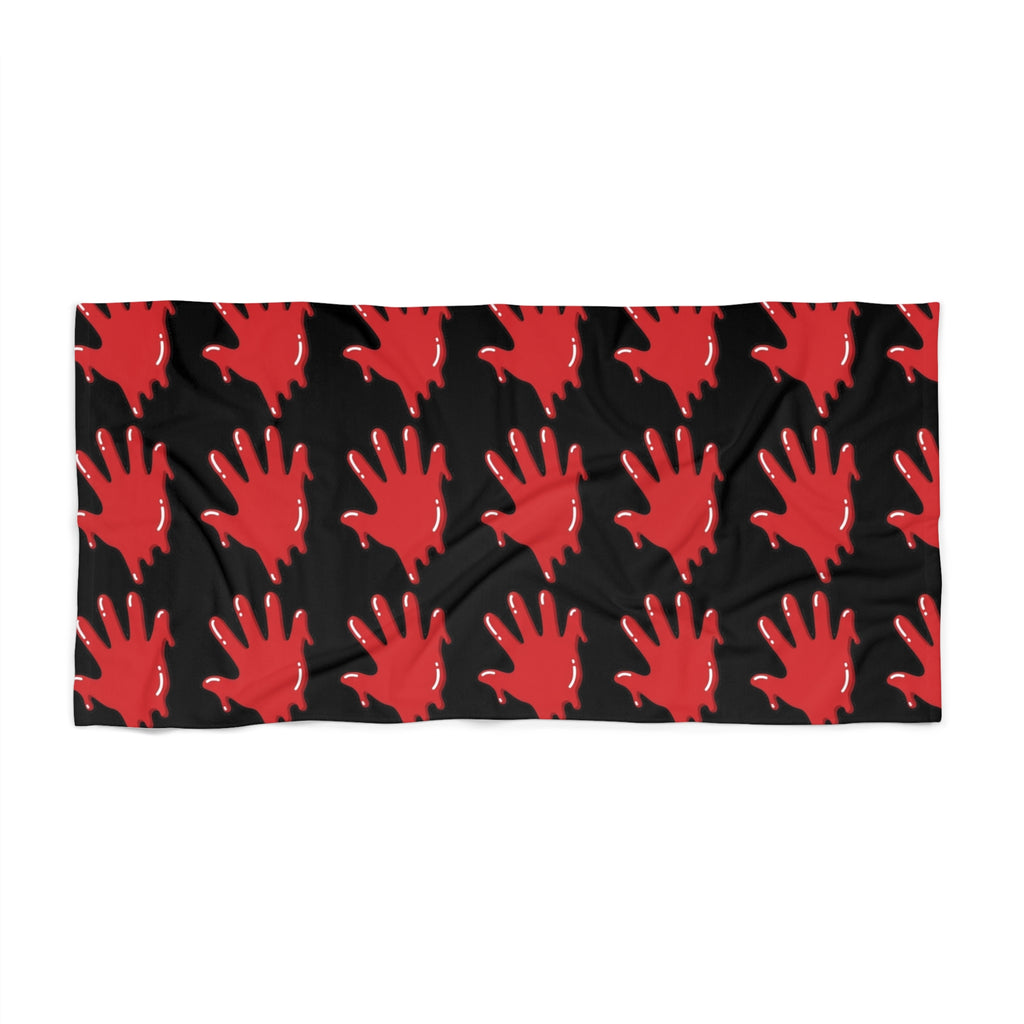 The Slime Shop Beach Towel — Black / Red Slime In 5 (AOP)