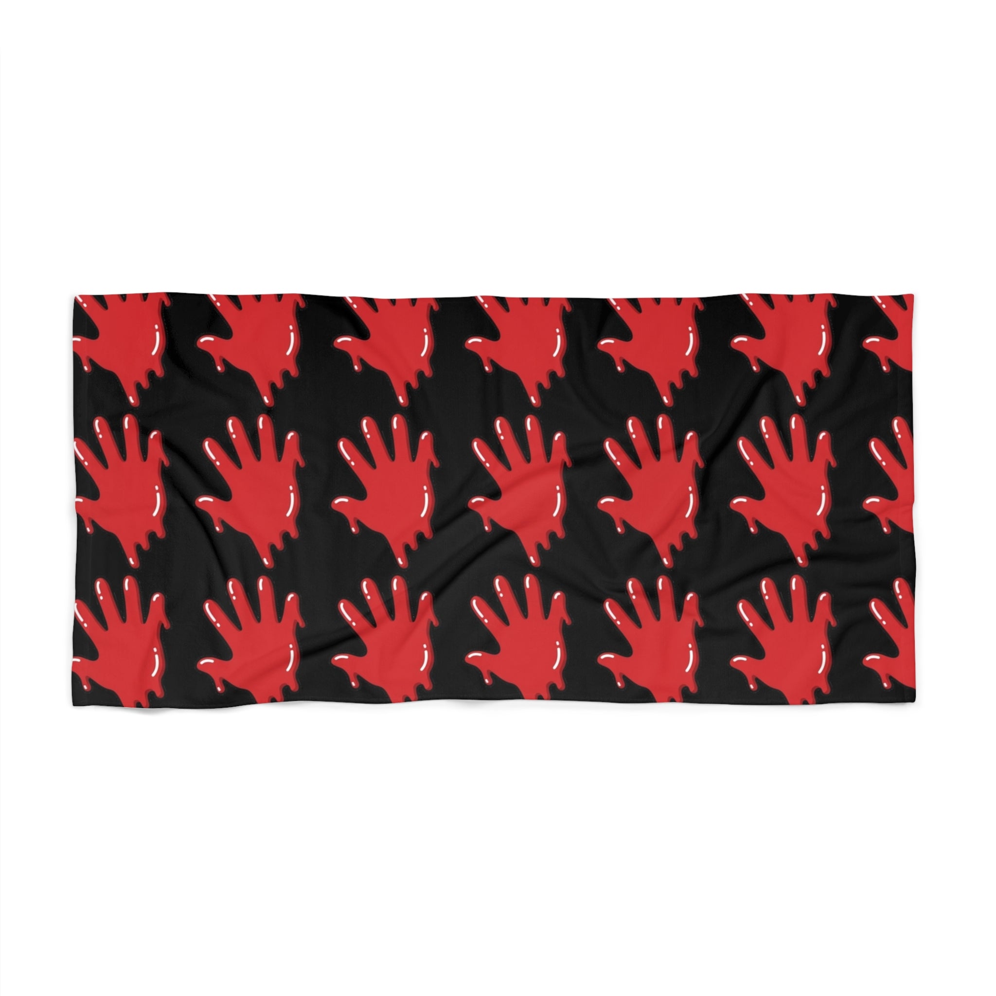 The Slime Shop Beach Towel — Black / Red Slime In 5 (AOP)
