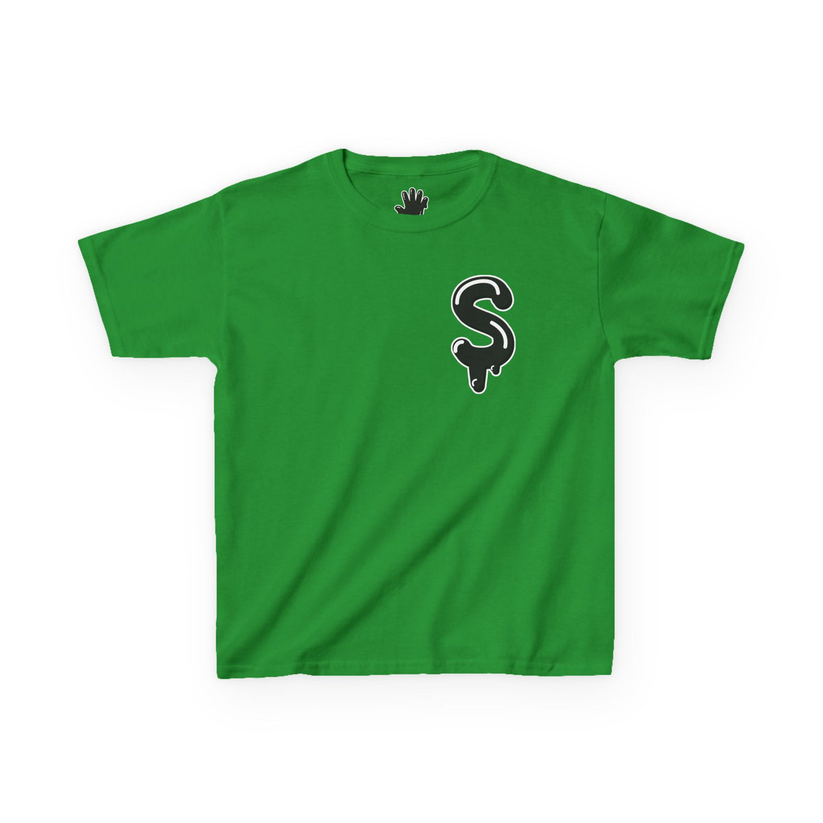 Kids Black/Slime Heavy Cotton™ Tee