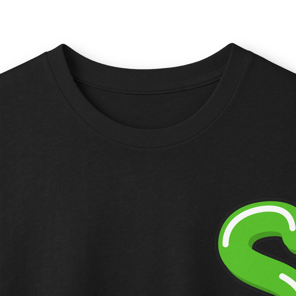 The Slime Shop Ultra Cotton Long-Sleeve Tee — Carolina Blue / Green Slime $