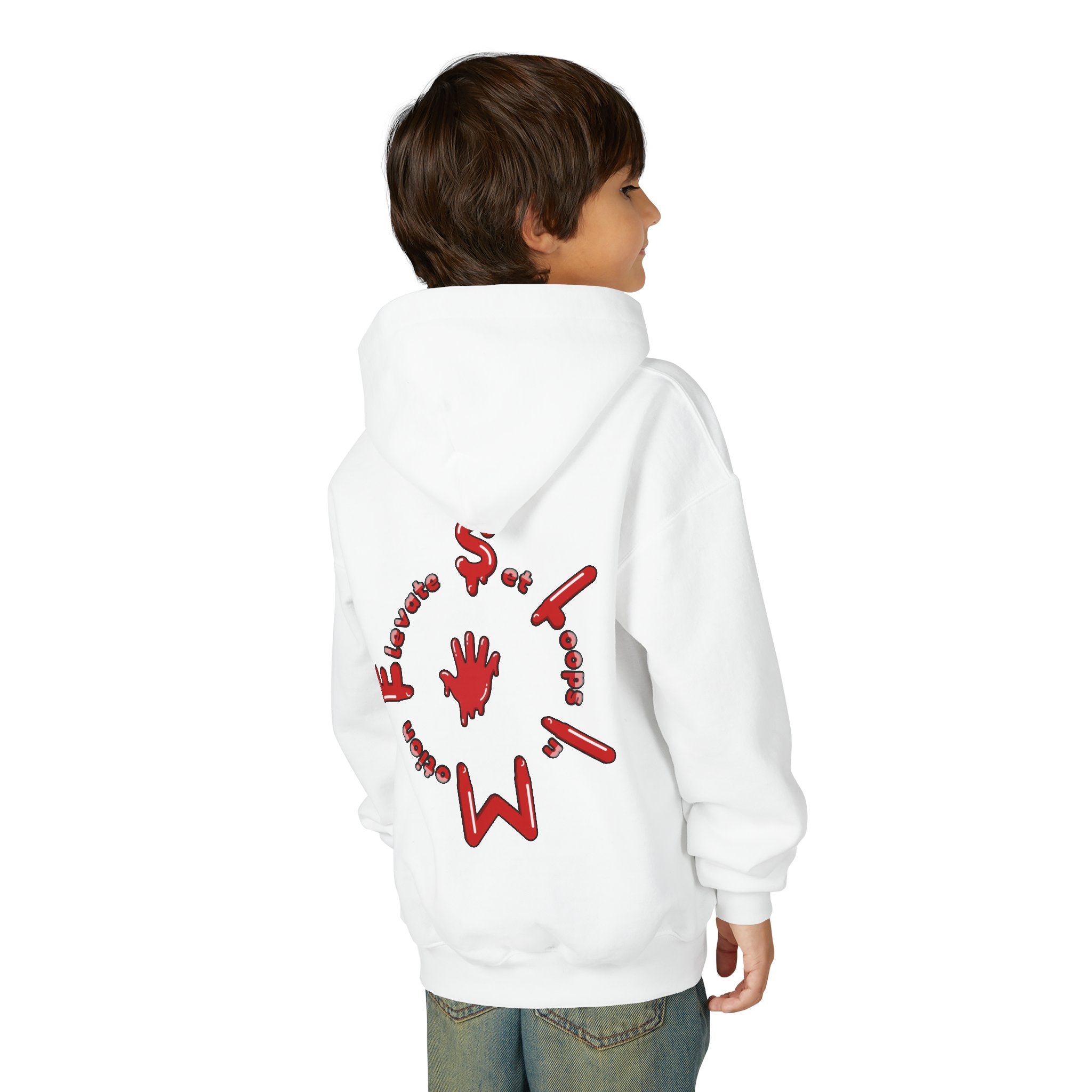The Slime Shop Youth Hoodie — Green / Red Slime $