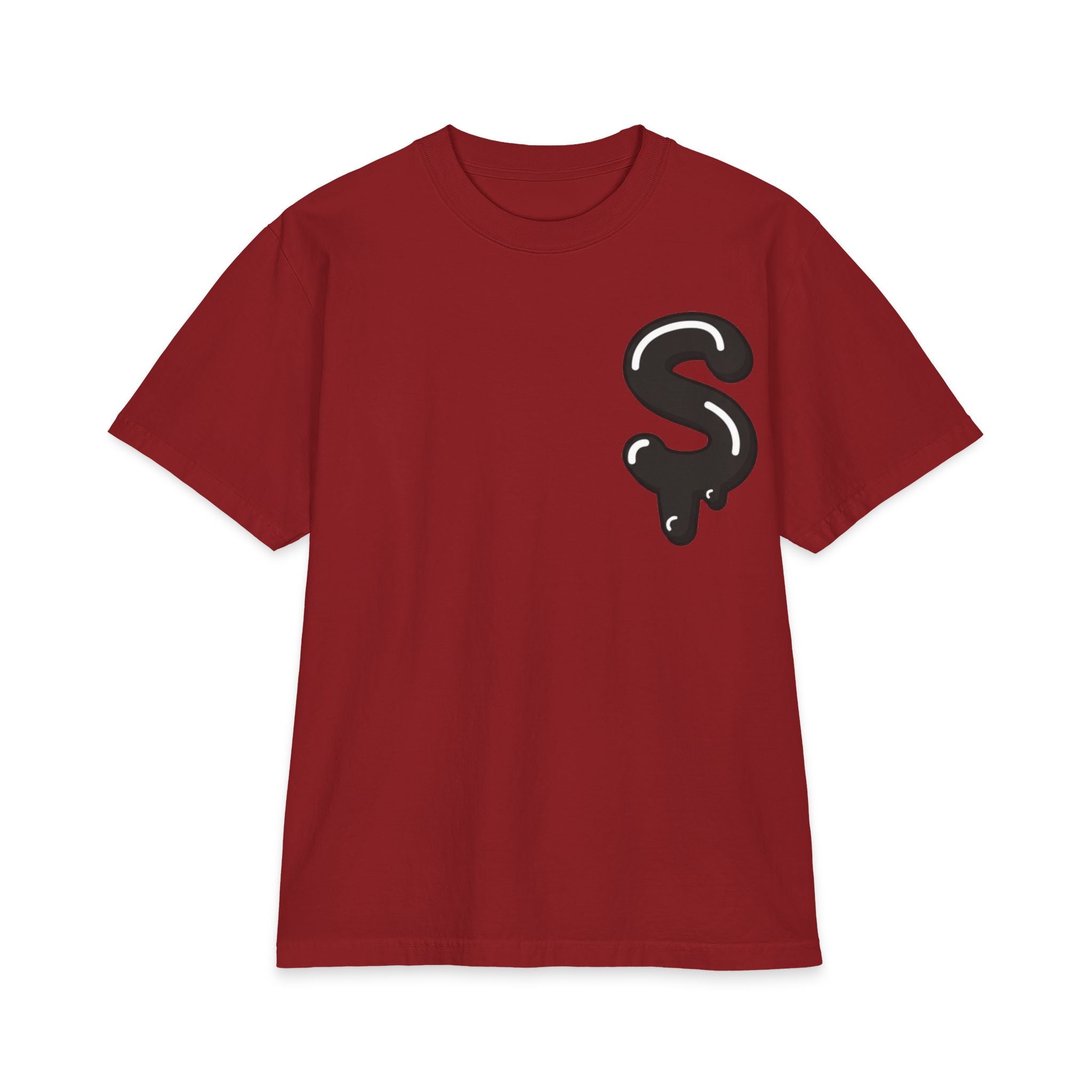 The Slime Shop Max Heavyweight Tee — White / Black Slime-$