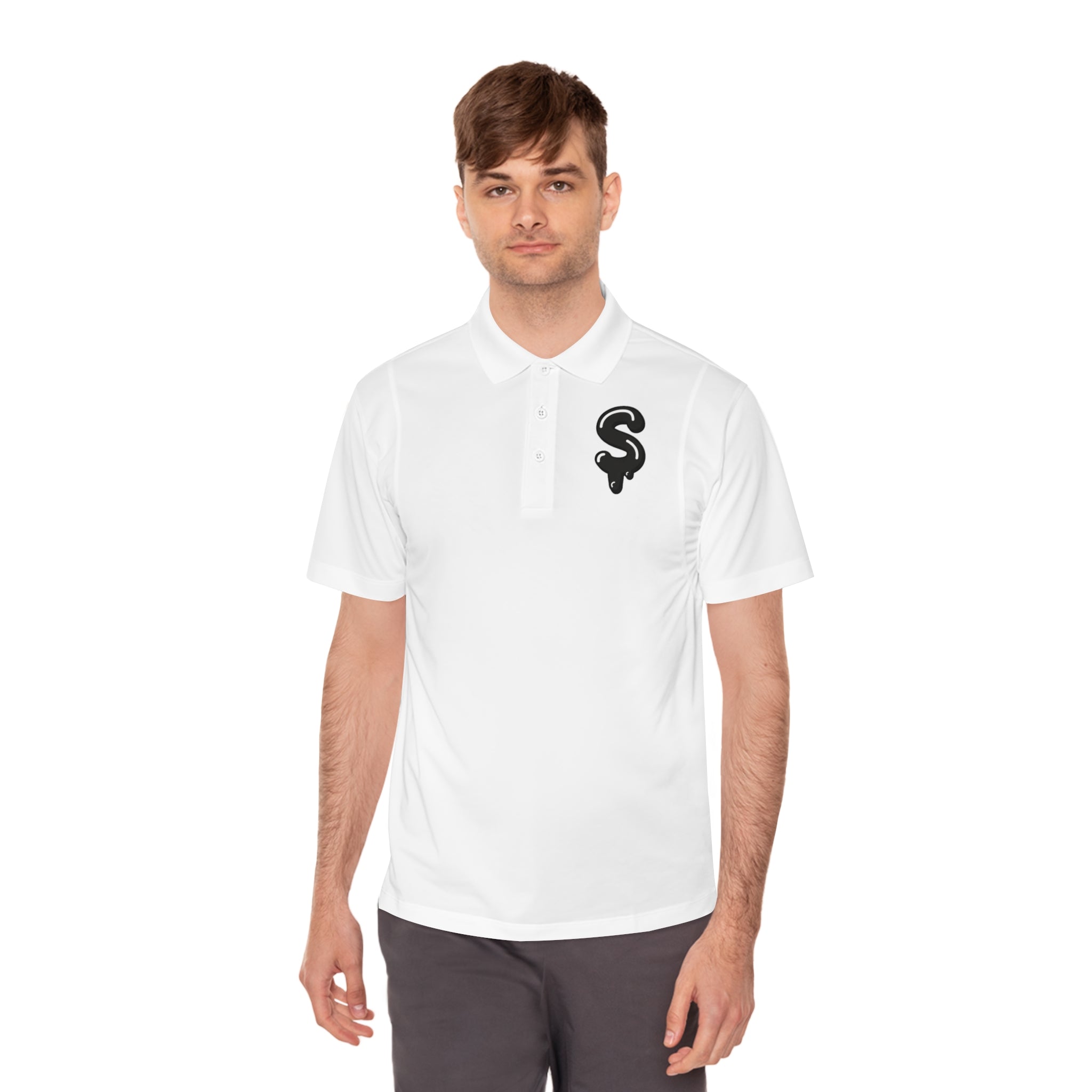 The Slime Shop Sport Polo — Lime Green / Black Slime Sircle