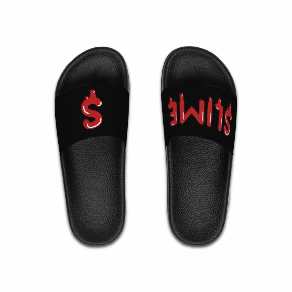 The Slime Shop slides in black with a red dripping slime dollar-sign logo