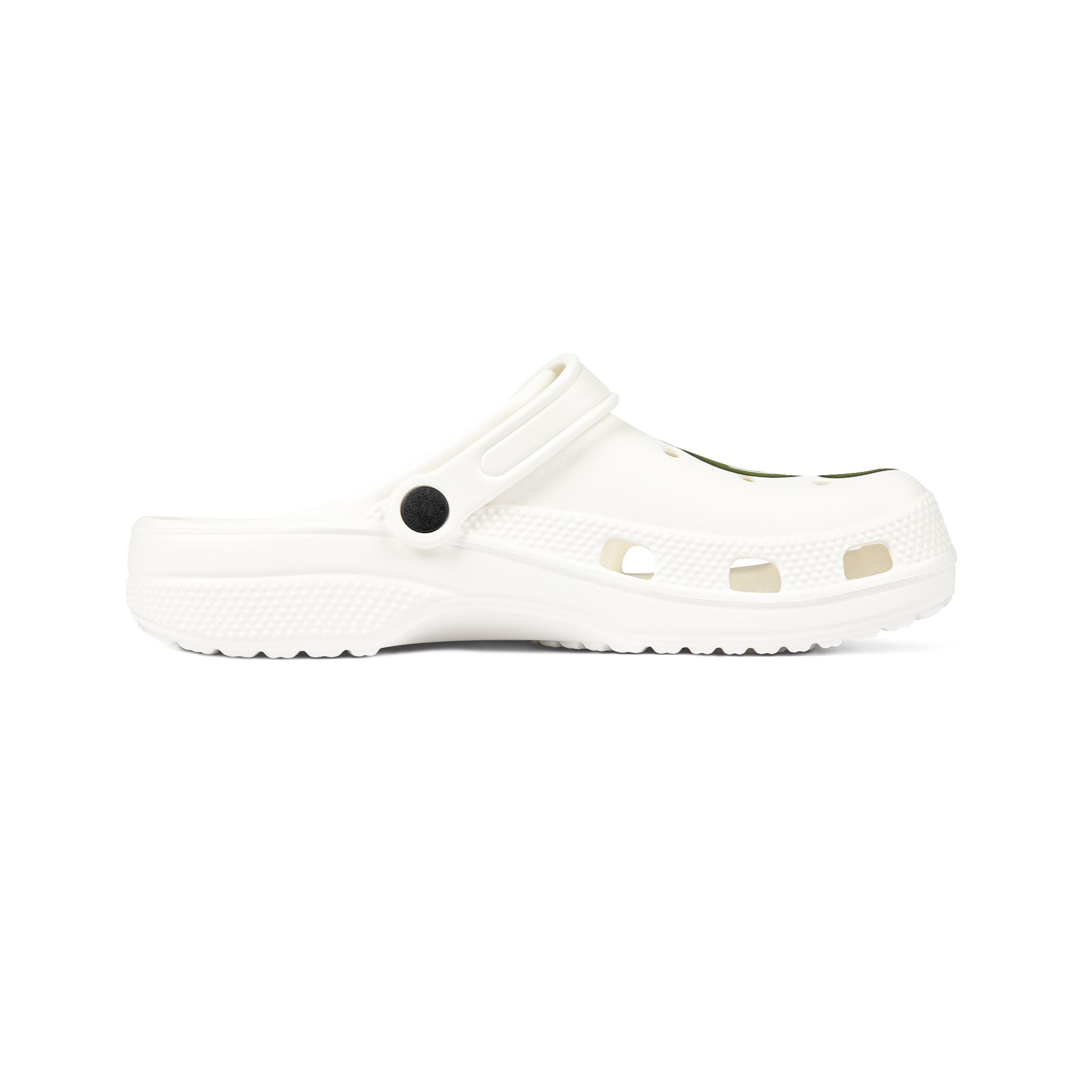 The Slime Shop Foam Clogs — Olive / Slime Drip