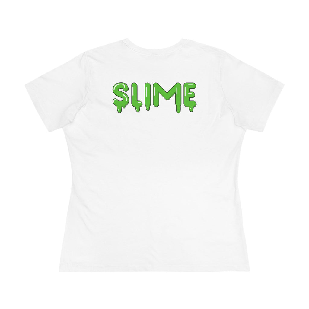 The Slime Shop Women's Tee — White / Green Slime In 5
