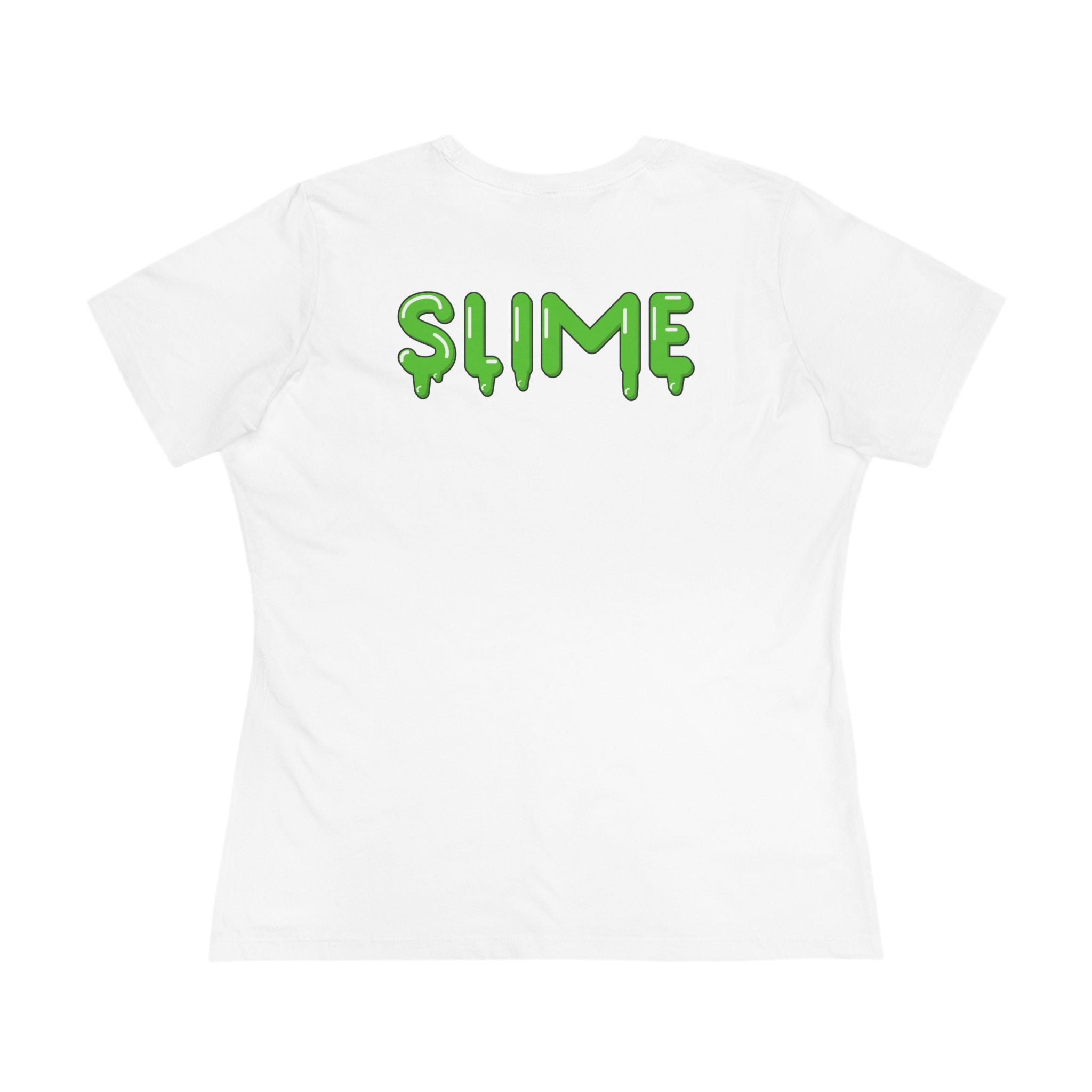 The Slime Shop Women's Tee — White / Green Slime In 5