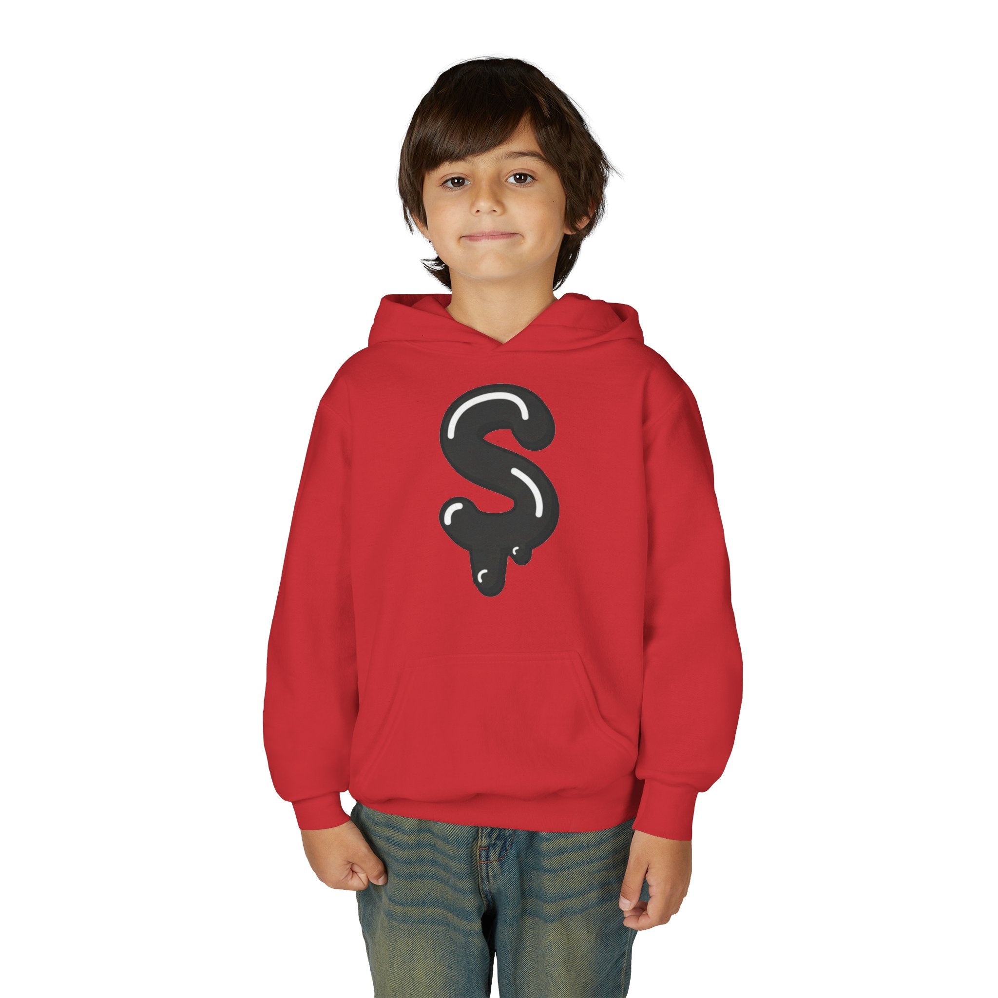The Slime Shop Youth Hoodie — Royal Blue / Black Slime $