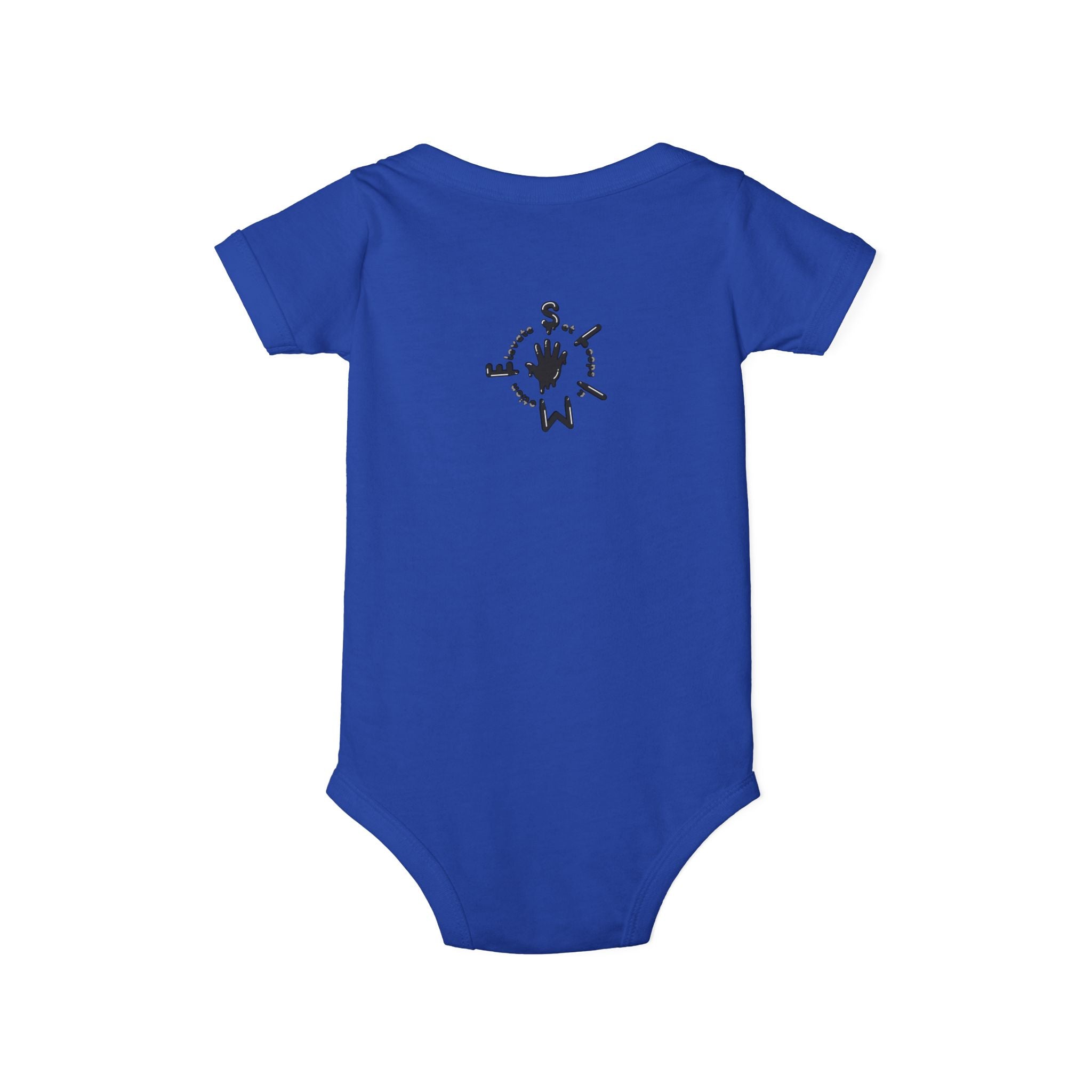 The Slime Shop Infant Jersey One Piece — Heather Grey / Black Slime Sircle